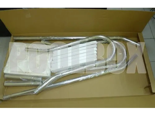 Лестница 5+1 ст. (стремянка) Mayer Schwimmbad AISI-304 05525