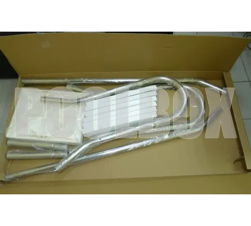 Лестница 5+1 ст. (стремянка) Mayer Schwimmbad AISI-304 05525