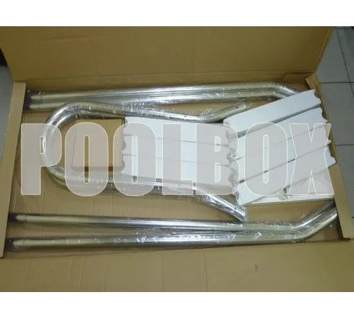 Лестница 5+5 ст. (стремянка) Mayer Schwimmbad AISI-304 5522