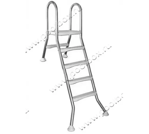 Лестница 4+1 ст. (стремянка) Mayer Schwimmbad AISI-304 05524