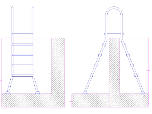 Лестница 4+4 ст. (стремянка) ELEVATED/ELEVADA (EEP 4.C) Kripsol