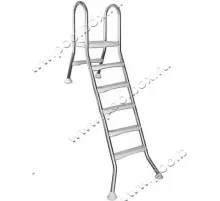 Лестница 5+1 ст. (стремянка) Mayer Schwimmbad AISI-304 05525