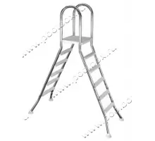 Лестница 5+5 ст. (стремянка) Mayer Schwimmbad AISI-304 5522