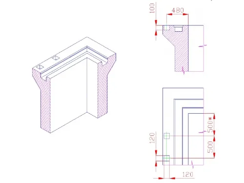 Лестница 2 ст. (ш.б.) Flexinox STANDARD из нержавеющей стали AISI-304