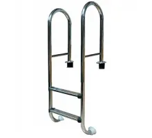 Лестница 2 ст. (у.б.) Pool King MRO202A из нержавеющей стали AISI-304 (с доп. перемычкой)