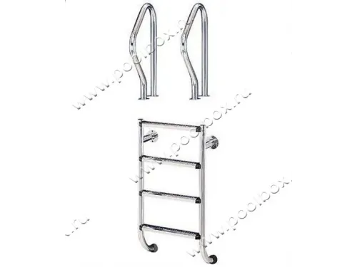 Лестница 4 ст. (с поручнями) TWO-PART/DOS PIEZAS (DPI 4.C) Kripsol