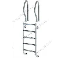 Лестница 5 ст. (с поручнями) TWO-PART/DOS PIEZAS (DPI 5.C) Kripsol