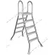 Лестница 4+4 ст. (стремянка) Mayer Schwimmbad AISI-304 5521