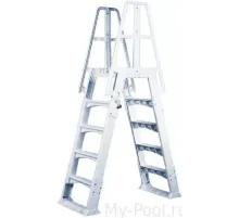 Лестница 4+4 ст. (стремянка) SLA001 Kripsol (пластик) 