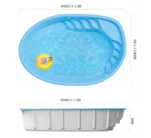 Композитный бассейн Лион-Baby 4,55*3,0*0,9 м., Франмер