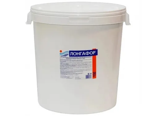 ЛОНГАФОР (ведро 30 кг.) (таблетки 200 гр.) медленный хлор, обеззараживание