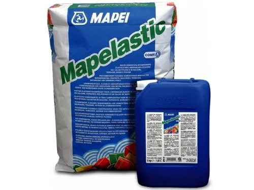 МАПЕЛАСТИК двухкомпонентная гидроизоляция (комплект 25 + 8 кг.), Mapei