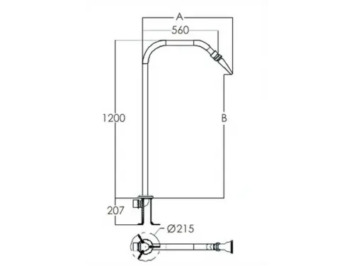 Массажный водопад из нерж. стали Aquaviva EM4402 Full Body Spray
