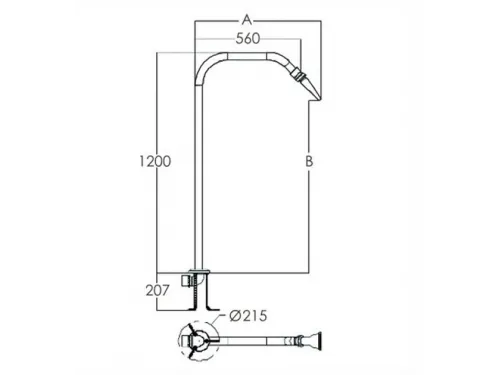 Массажный водопад из нерж. стали Aquaviva EM4406 Soft Massage