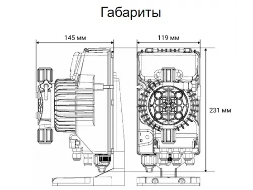 Насос дозатор хим. реагентов (альгицид/коагулянт) Aquaviva APG800 Universal 0.1-18 л/ч