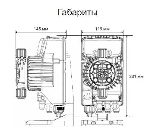 Насос дозатор хим. реагентов (альгицид/коагулянт) Aquaviva APG803 Universal 0.1-54 л/ч