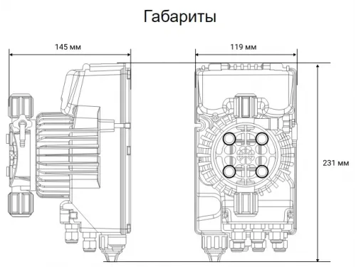 Насос дозатор хим. реагентов (альгицид/коагулянт) Aquaviva TPG800 Universal 0.1-18 л/ч