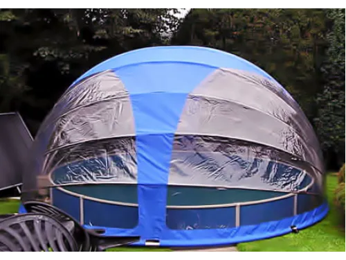 Раскладной  павильон из ПВХ д. 4,10*2,2 м. (круг) Azuro