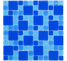 Мозаика стеклянная Aquaviva Cristall Dark Blue DCM305 (23 мм - 48 мм)
