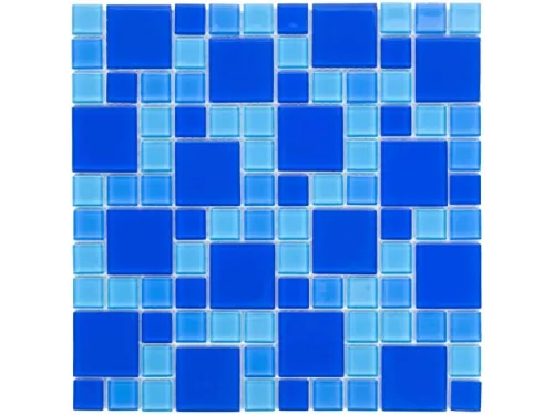 Мозаика стеклянная Aquaviva Cristall Dark Blue DCM305 (23 мм - 48 мм)