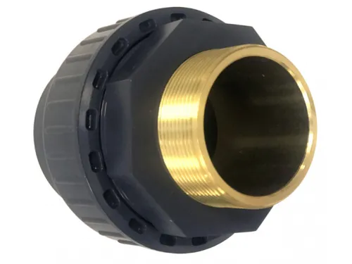 Муфта разъемная ПВХ/латунь д. 50 – 1 1/2" ПВХ/латунь EFFAST с наружной резьбой