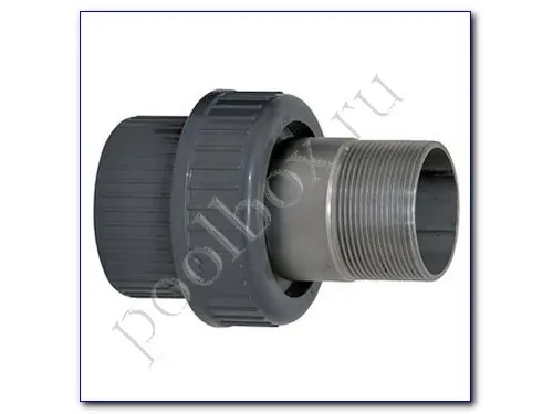 Муфта разъемная д. 50 с вставкой из нерж. стали 1 1/2"