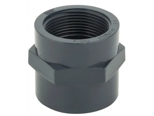 Муфта д. 50 х 1 1/2" переходная клеевое ПВХ Aquaviva