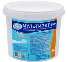 МУЛЬТИЭКТ "5 в 1" (ведро 5 кг.) таблетки 200 г. для комплексного обеззараживания
