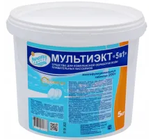 МУЛЬТИЭКТ "5 в 1" (ведро 5 кг.) таблетки 200 г. для комплексного обеззараживания