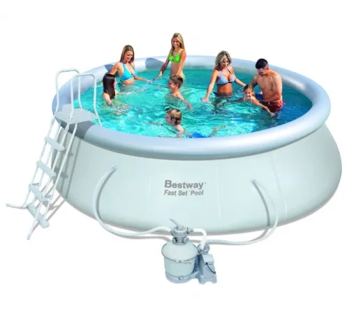 Надувной бассейн Bestway (4,57х1,22 м.) 57242 с песочным фильтром