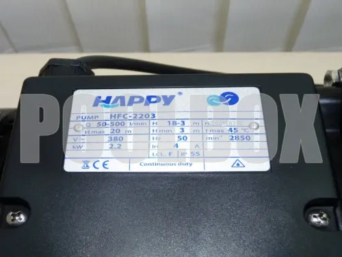 Насос (32.4 м3/ч, 2.2 кВт/ч, 220В) Happy Pump HFC 03 HFC-2203