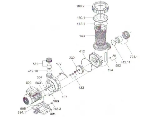 Насос (5 м3/ч, 0.58 кВт/ч, 220В) Aquatechnix Aqua Plus  5