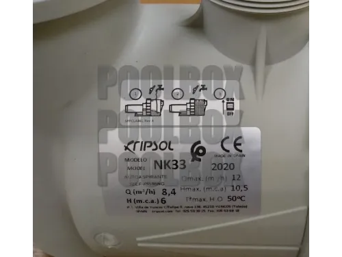 Насос (8.4 м3/ч, 0.45 кВт/ч, 220В) Kripsol Ninfa NK-33