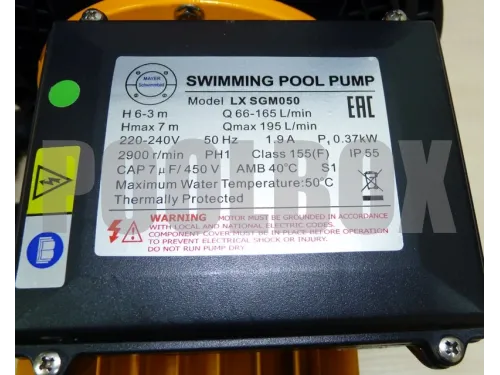 Насос (8 м3/ч, 0.37 кВт/ч, 220В) Mayer Schwimmbad SGM050