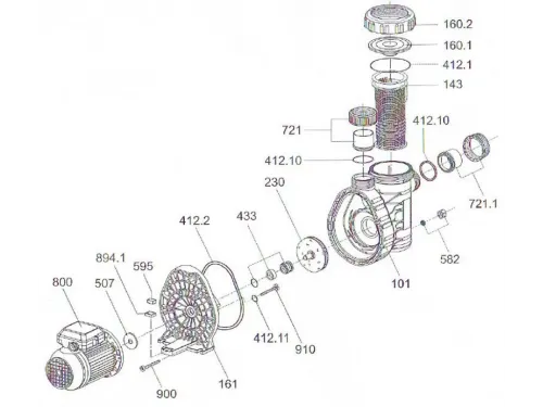 Насос (8 м3/ч, 0.6 кВт/ч, 220В) Aquatechnix Aqua Plus  8