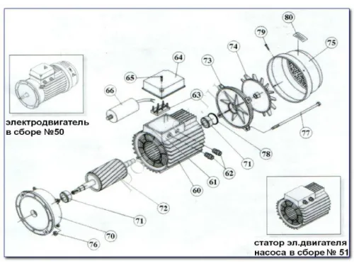 Насос (44 м3/ч, 2.3 кВт/ч, 220В) Kripsol Kapra KA-250 M