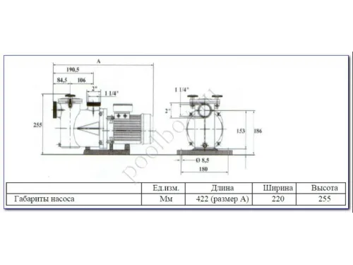 Насос (6 м3/ч, 0.34 кВт/ч, 220В) Kripsol Ninfa NK-25