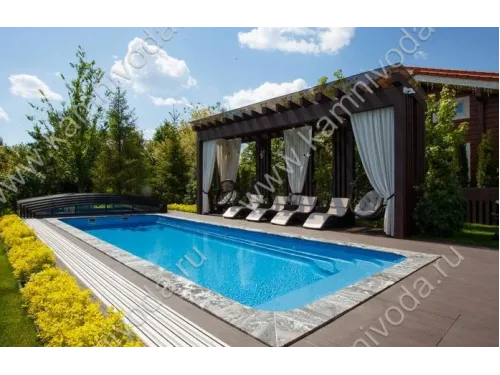 Натуральный бордюрный камень (H 20/30 мм.) (плоский, Г и П образный, рукохват, плитка) цвет на выбор