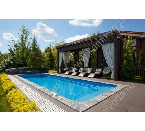 Натуральный бордюрный камень (H 20/30 мм.) (плоский, Г и П образный, рукохват, плитка) цвет на выбор