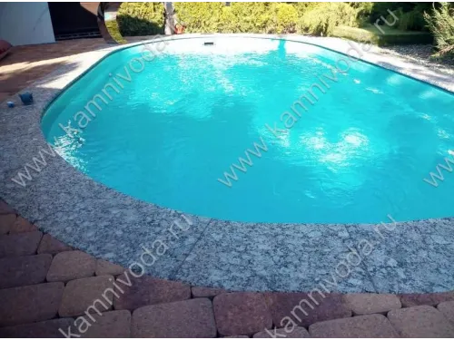 Натуральный бордюрный камень (H 20/30 мм.) (плоский, Г и П образный, рукохват, плитка) цвет на выбор