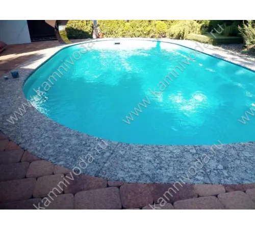 Натуральный бордюрный камень (H 20/30 мм.) (плоский, Г и П образный, рукохват, плитка) цвет на выбор