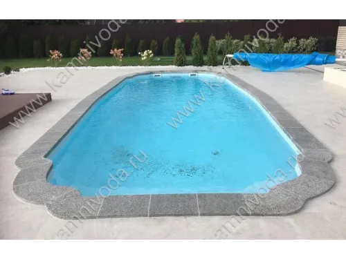 Натуральный бордюрный камень (H 20/30 мм.) (плоский, Г и П образный, рукохват, плитка) цвет на выбор