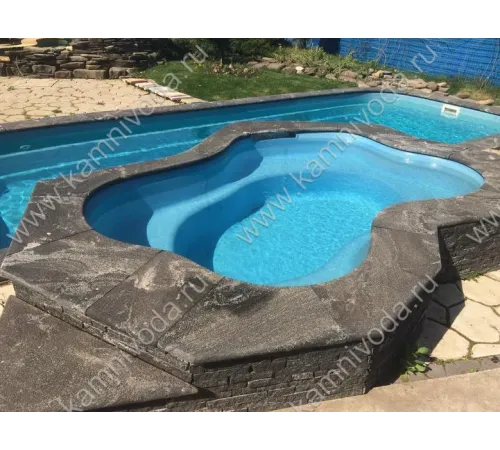 Натуральный бордюрный камень (H 20/30 мм.) (плоский, Г и П образный, рукохват, плитка) цвет на выбор