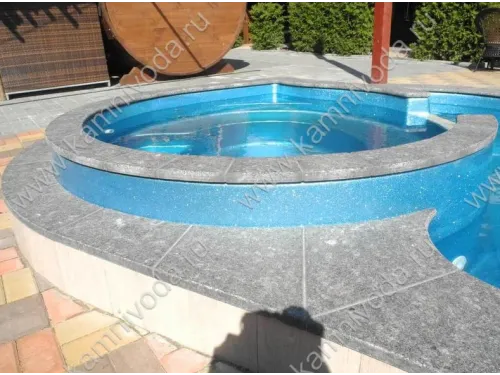 Натуральный бордюрный камень (H 20/30 мм.) (плоский, Г и П образный, рукохват, плитка) цвет на выбор