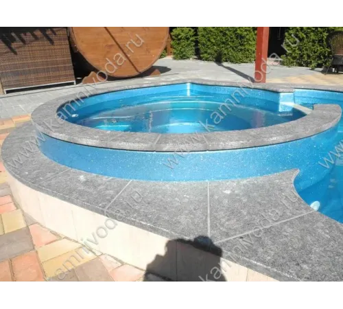 Натуральный бордюрный камень (H 20/30 мм.) (плоский, Г и П образный, рукохват, плитка) цвет на выбор