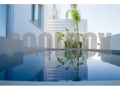 Пленка ПВХ (лайнер) (рулон 1,65*25 м.) HAOGENPLAST UNICOLORS STANDART 1,5 мм. Navy Blue 8287 (темно-синяя)