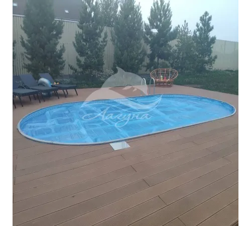 Бассейн ЛАГУНА овальный 6 х 3,5 х 1,25 м