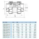 Обратный клапан д. 63 мм. пружинный разборный ПВХ Effast с муфтовым окончанием 