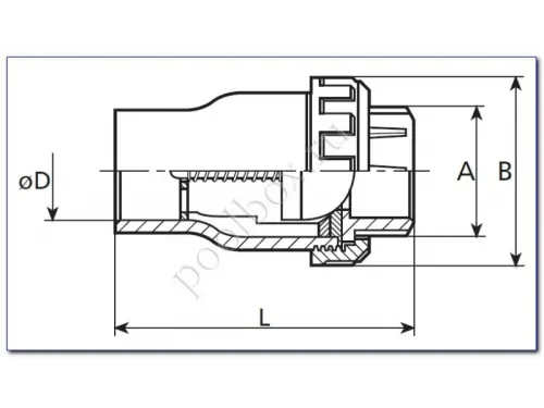 Обратный клапан д. 75 Coraplax (1310075)
