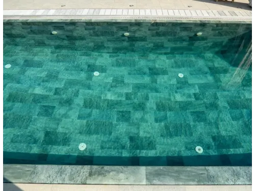 Пленка ПВХ (лайнер) (рулон 1,65*25 м.) HAOGENPLAST 3D STONE TILE 1,65 мм. Emirald